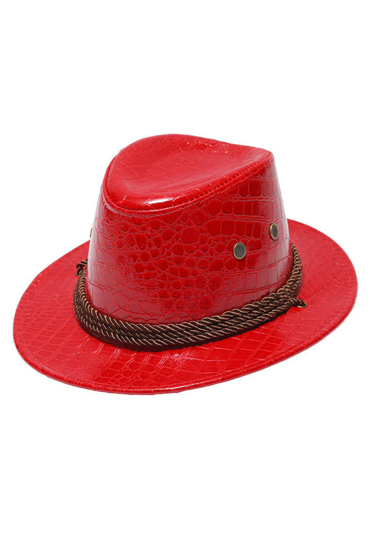 Red Crocodile Cowboy Hat