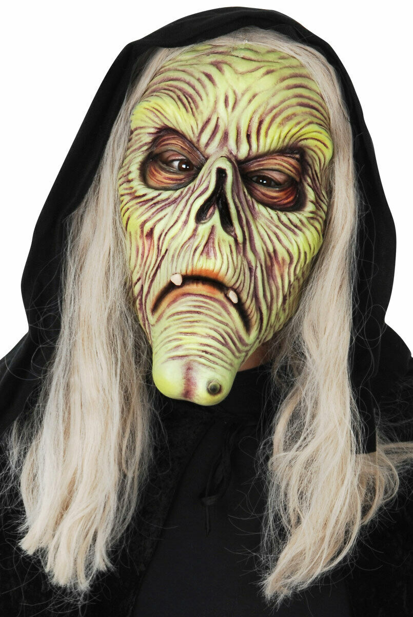 Melting Green Witch Mask