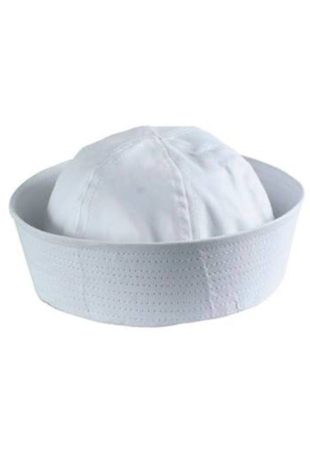 White Sailor Gob Cap with anchor and bow