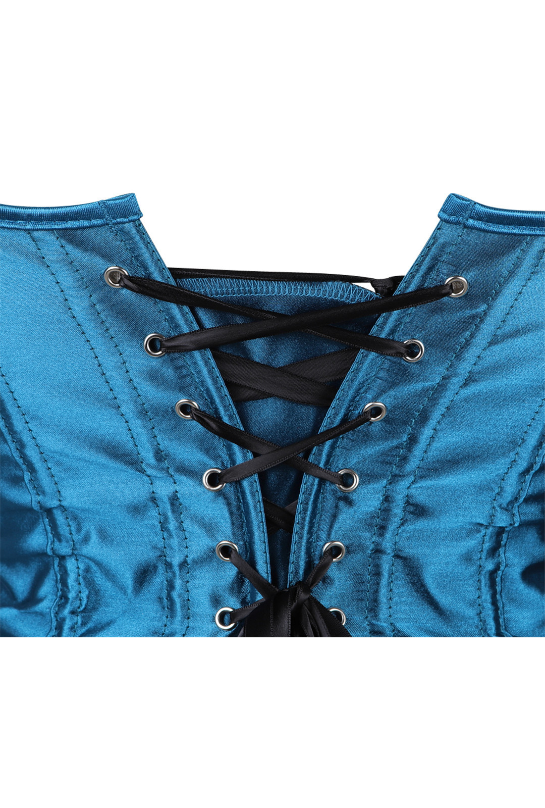 Teal Classic Satin Corset