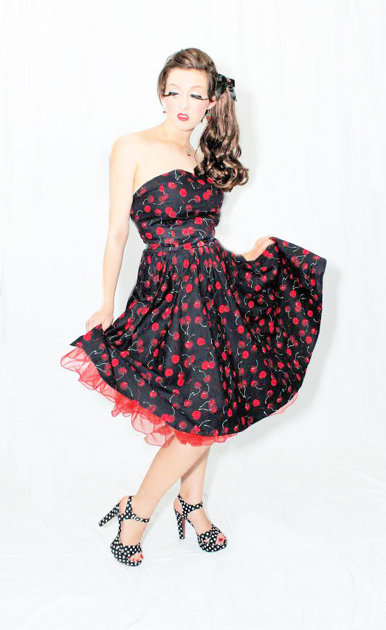 Rockabilly cherry store dress