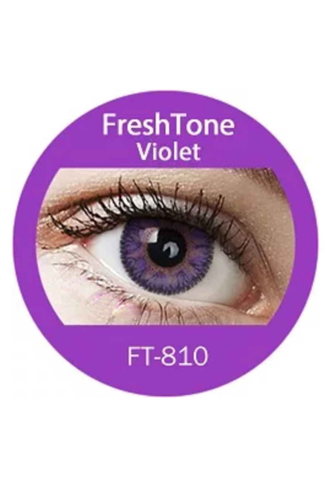 Freshtone Violet Colour Contact Lenses – Natural-Looking, Soft & Comfortable, Ideal for Dark Eyes. Easy to Apply, Valid for 3 Months from Opening. Buy 2 Pairs & Get 30% Off – Express Shipping Australia-Wide