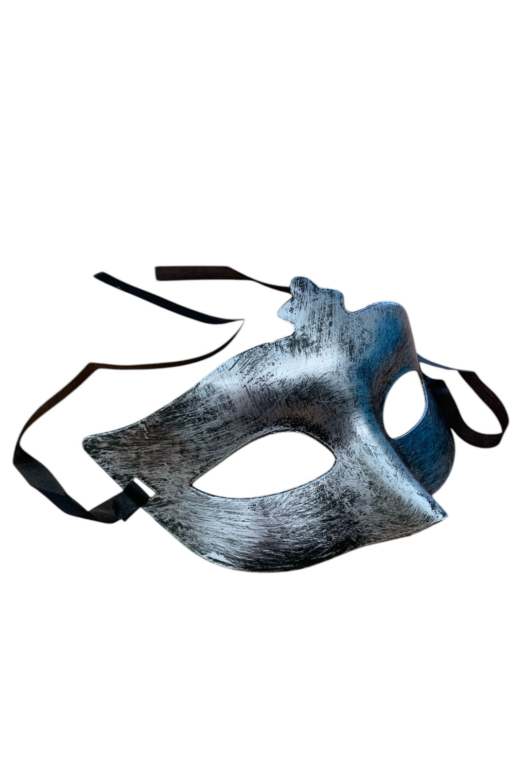 Brushed Silver Mystery Mask | Hurly-Burly Perth Australia