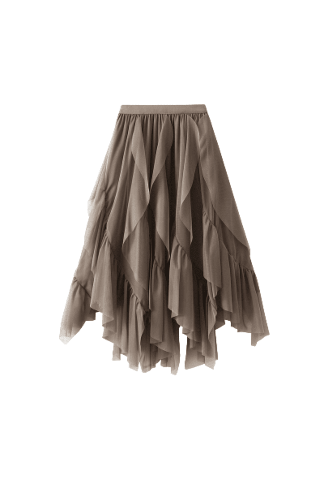 Light Brown Irregular Frill Skirt Perth | Hurly-Burly