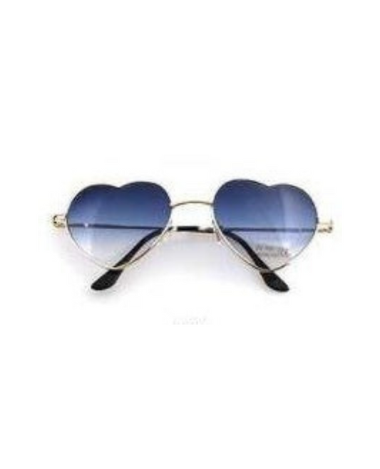 Black to Blue Fashion Heart Glasses
