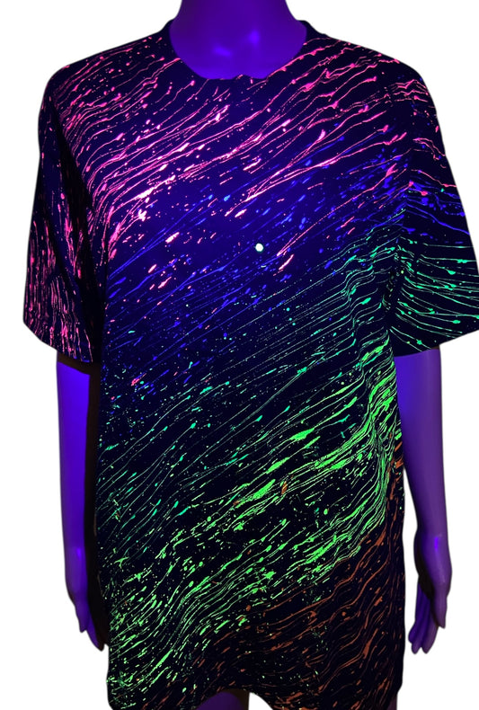 UV Paint Splatter T-Shirt