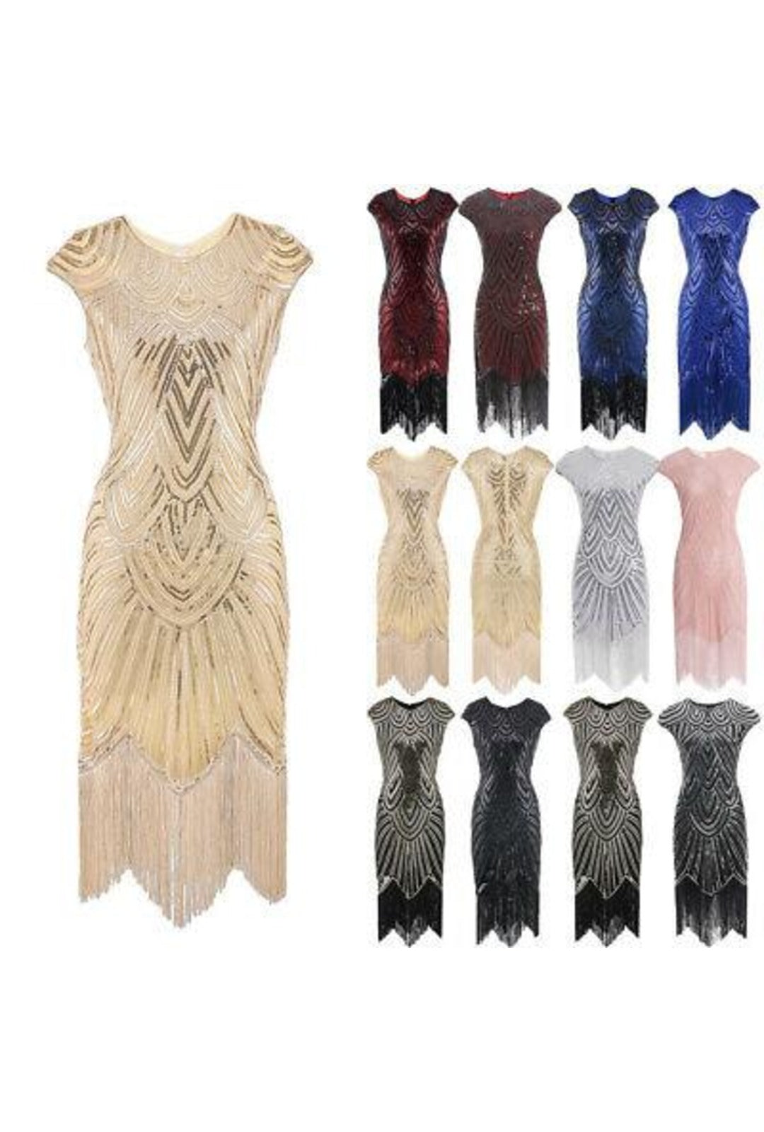 Cap sleeve sales flapper dress