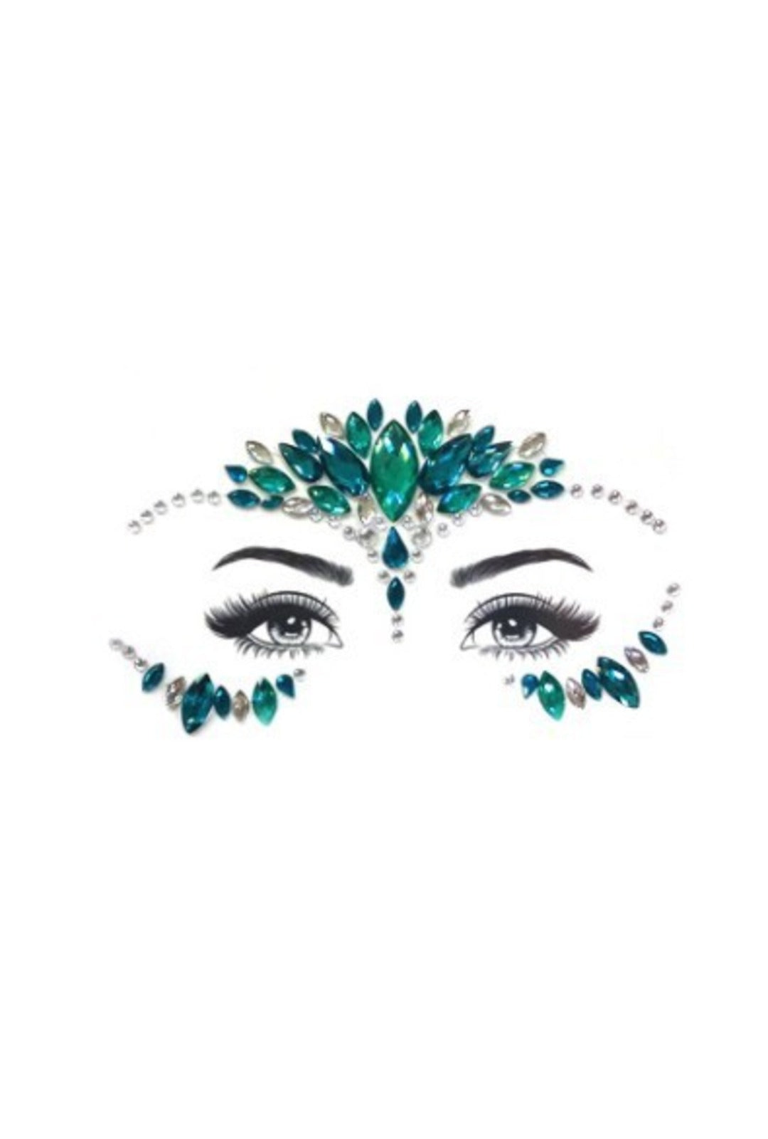 Emerald Extravagance Crystal Face & Body Jewels