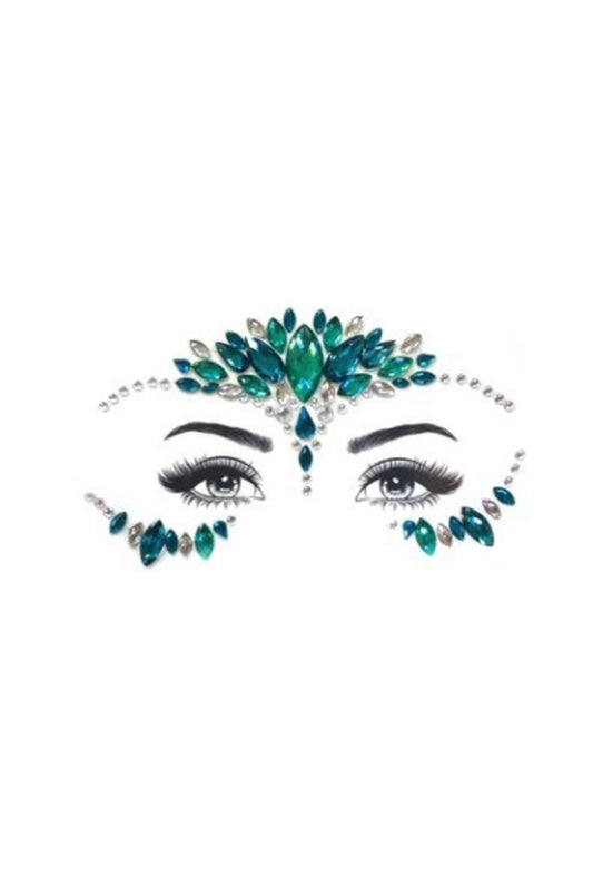 Emerald Extravagance Crystal Face & Body Jewels