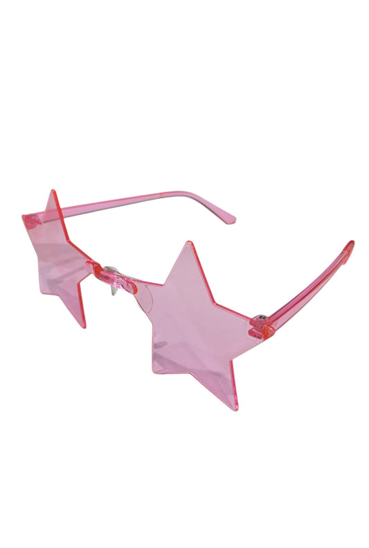 Light Pink Star Rimless Glasses