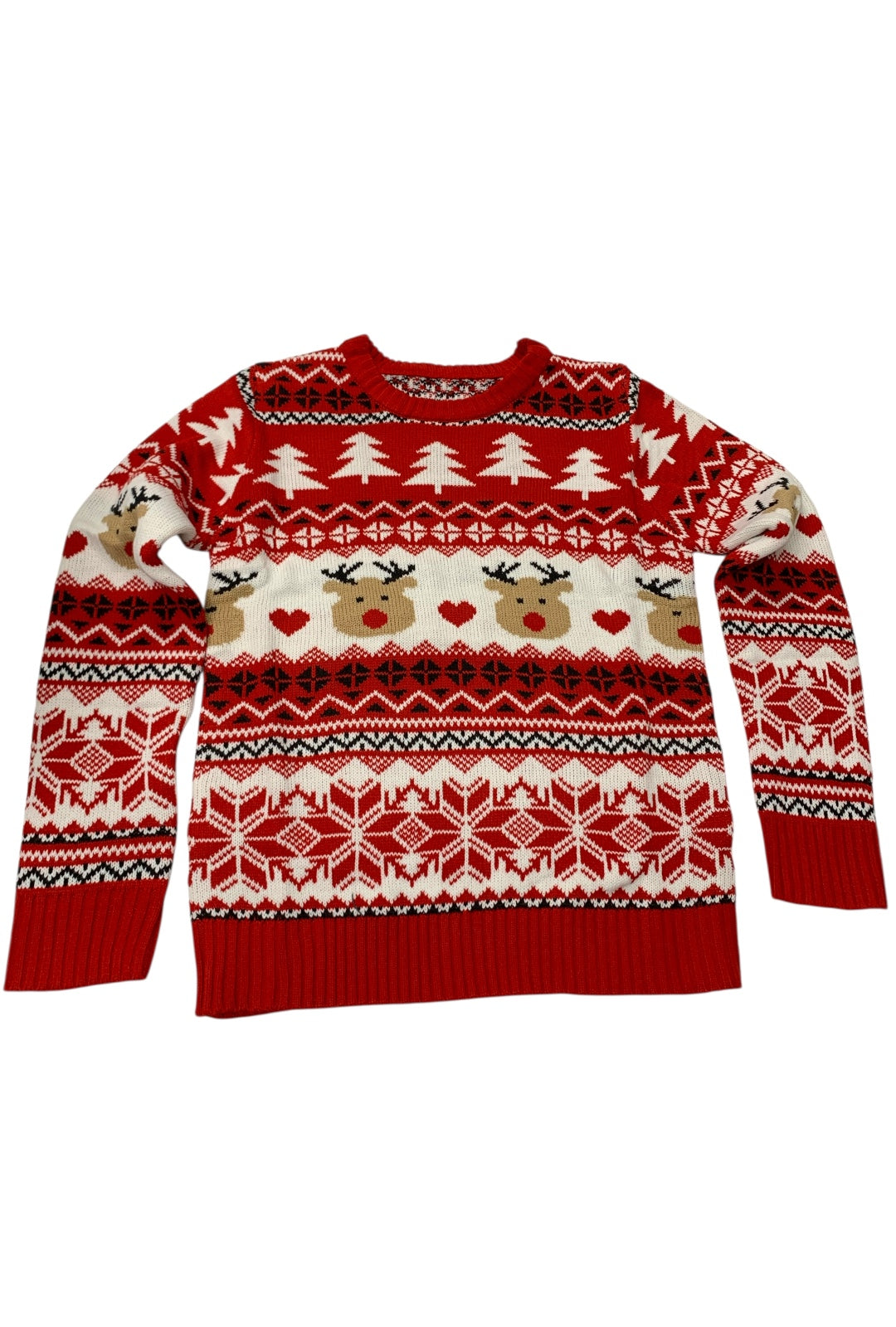 Deluxe Red Aztec Rudolph Sweater