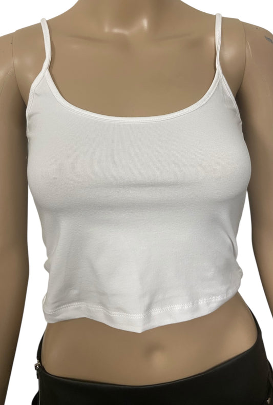 White Crop Cami