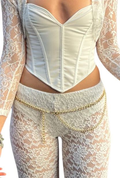 gold festival chain belt loops fashion