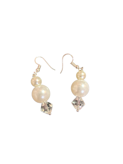 Faux Pearl Drop Earrings