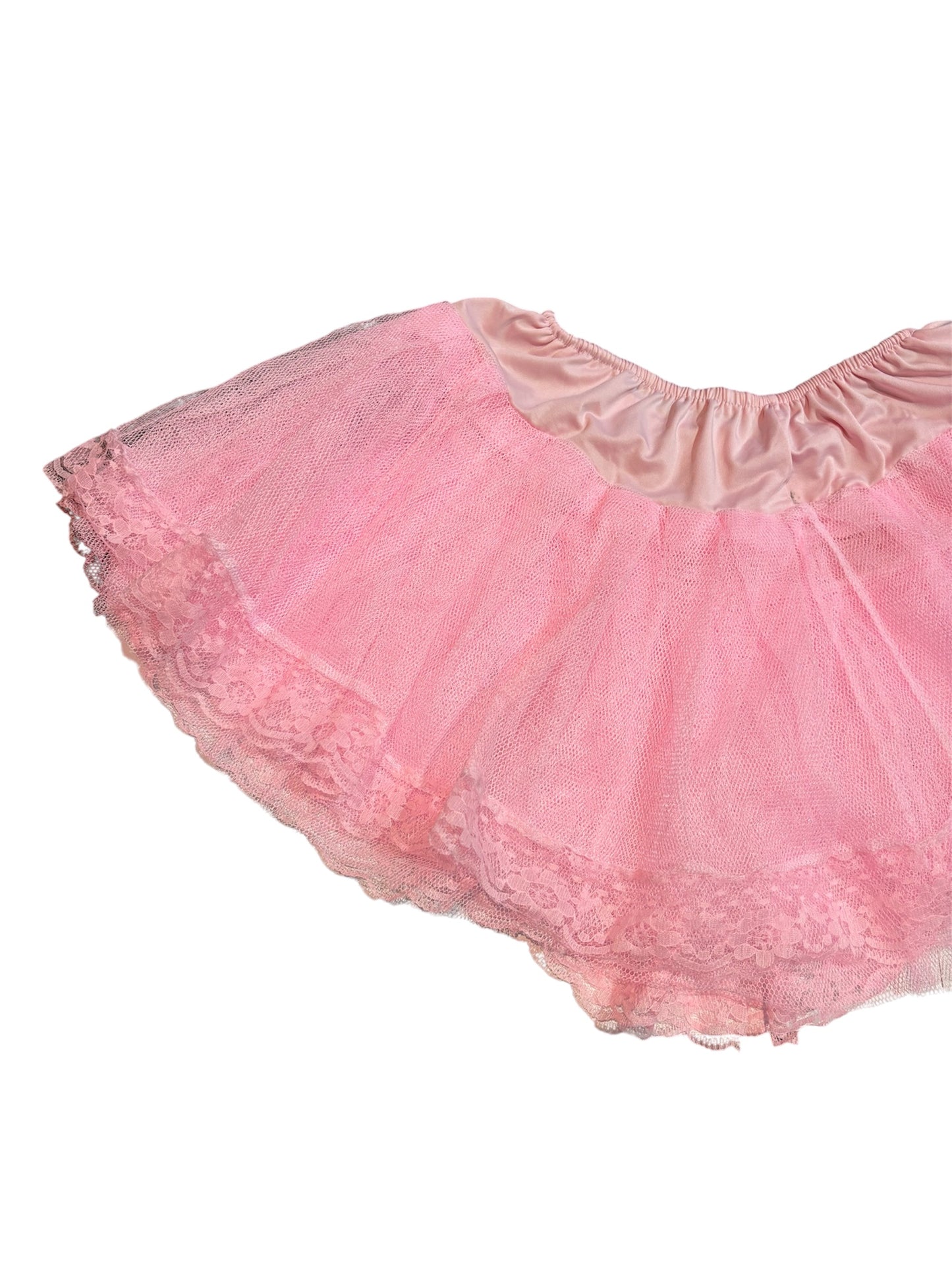 Baby Pink Lace Trim Tutu