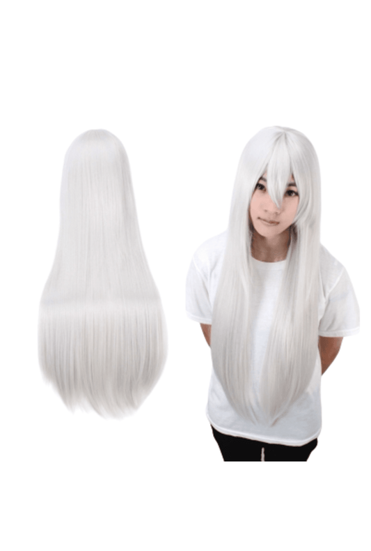 Long White Cosplay Wig