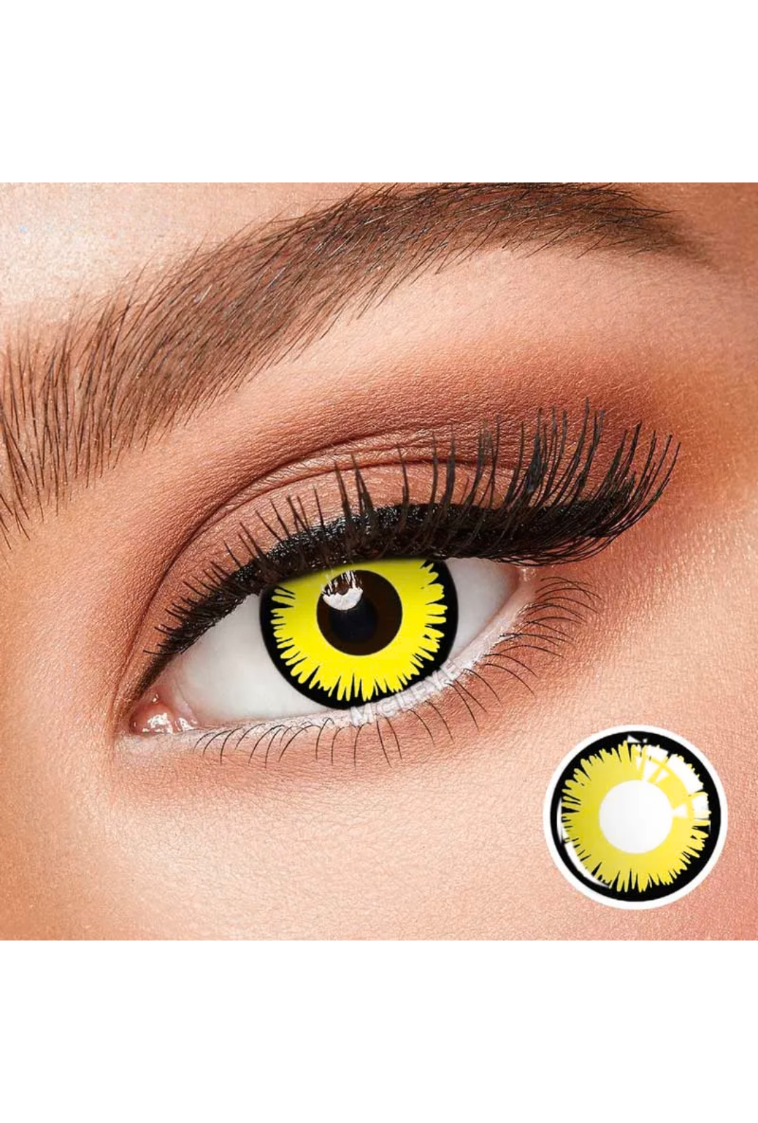 Party Lens #7 Yellow and Black Contact Lenses