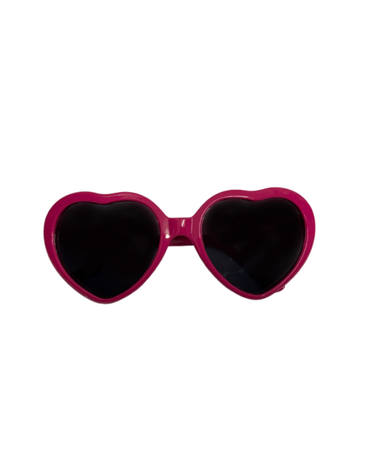 Hot Pink Heart Glasses