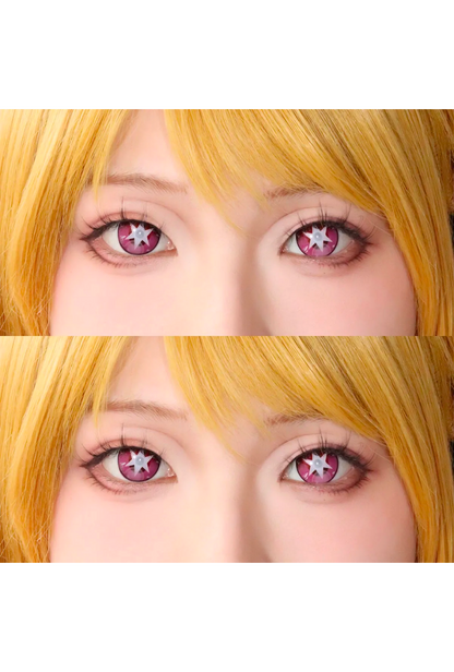 Red Star Anime Contact Lenses