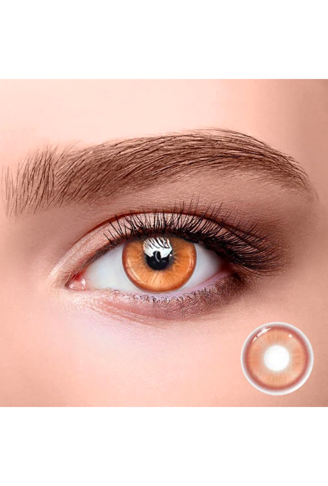 Orange Milky Circle Contact Lenses