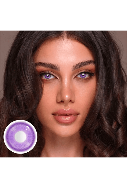 Violet Milky Circle Contact Lenses