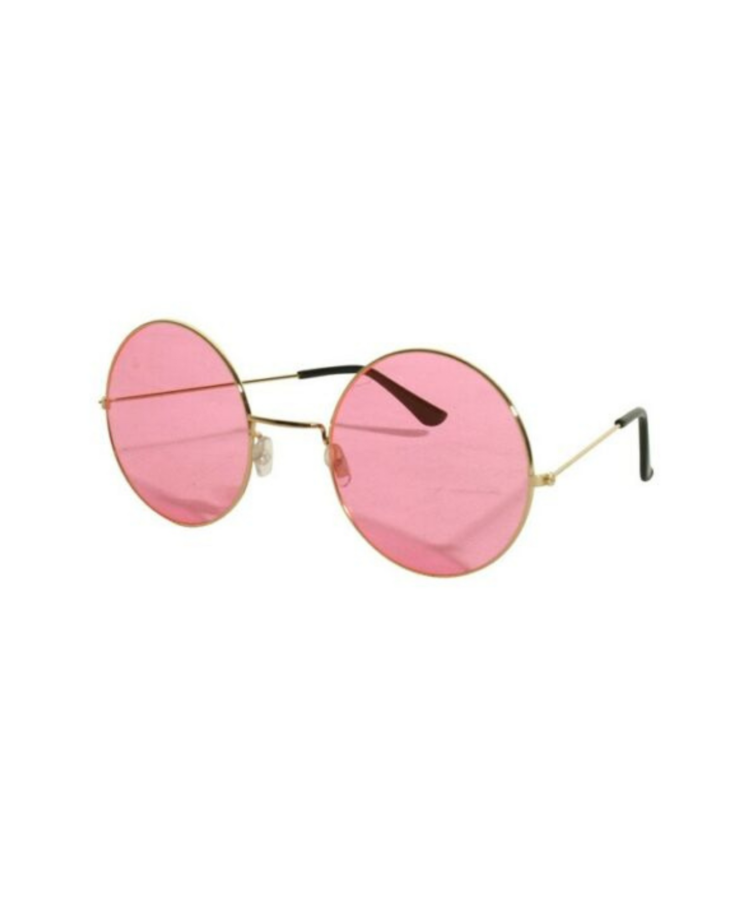Large Pink Round Hippie Glasses