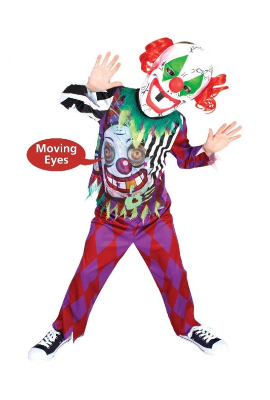Kids Scary Clown Lenticular Costume