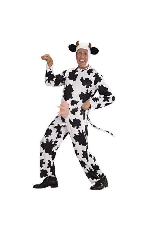 Funny White Cow With Rubber Udders