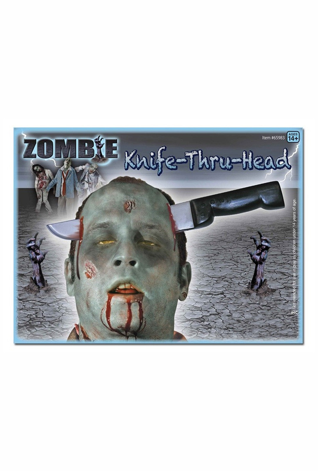 Zombie Knife Through Head