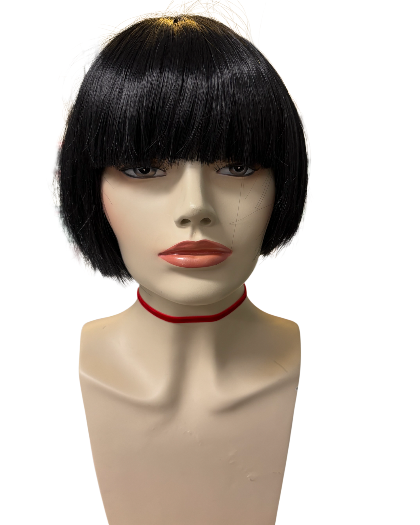 Thin Red Velvet Choker