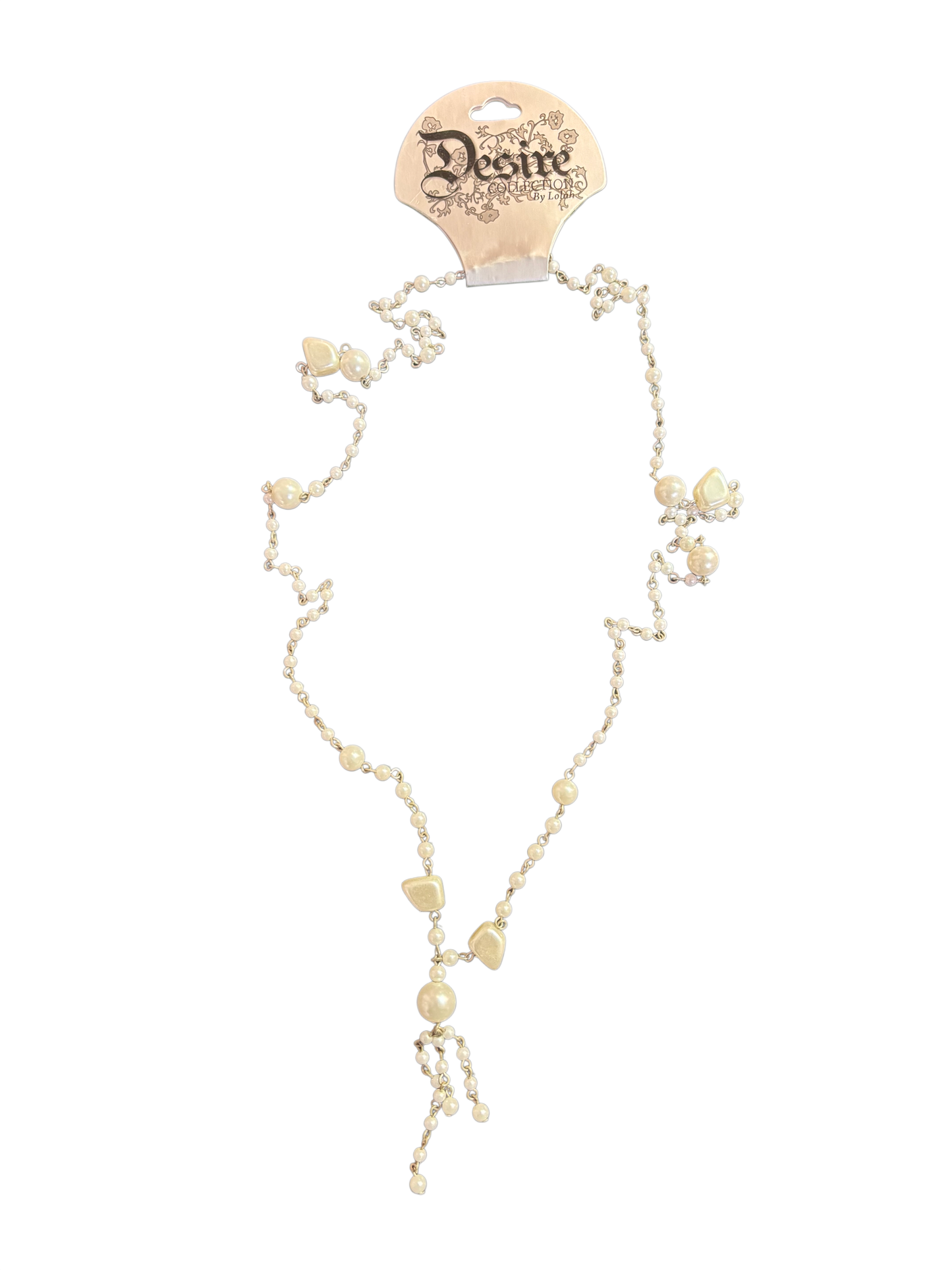 Long Pearl And Chain Necklace