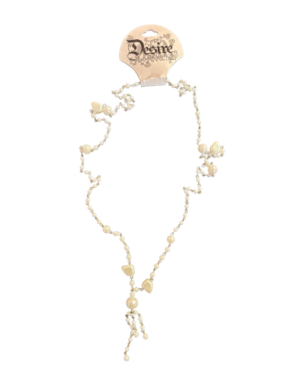 Long Pearl And Chain Necklace