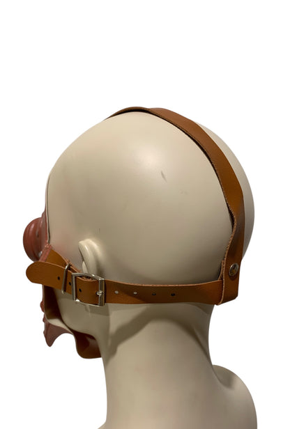 Brown Latex Plague Doctor Mask