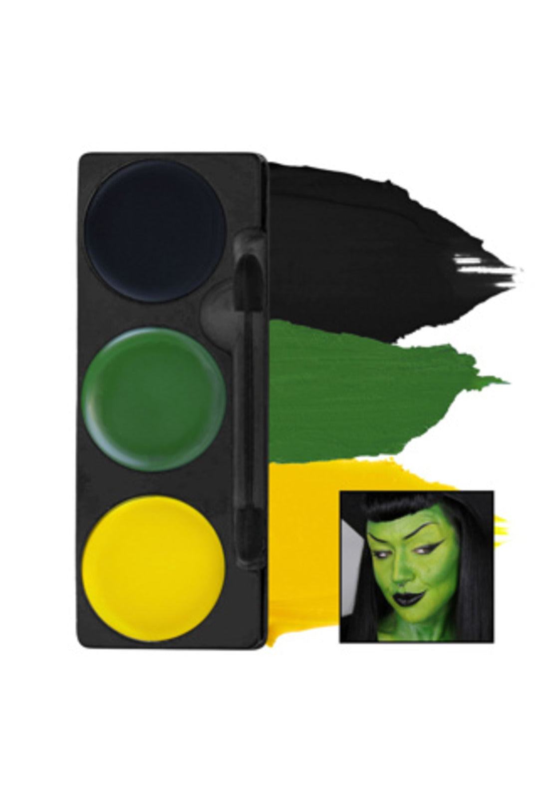 Mehron Tri-Colour Make Up Palette: Ghoul/Witch