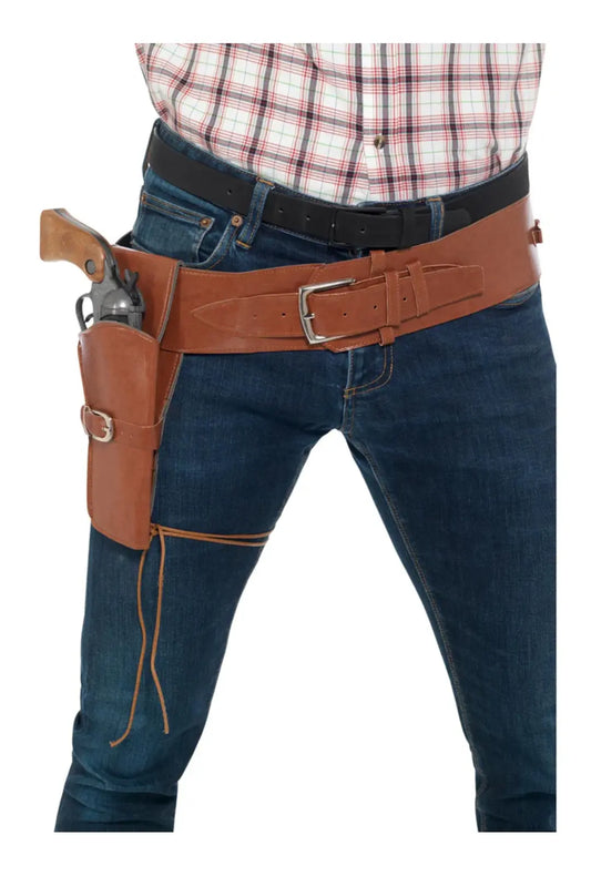 Tan Leather-Look Right-Side Holster