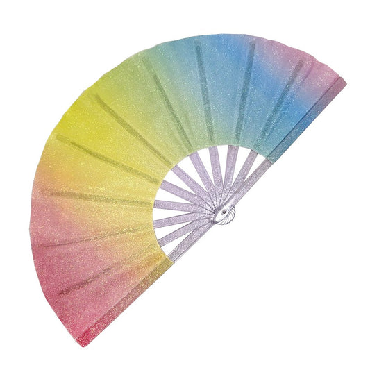 Glitter Rainbow Fan