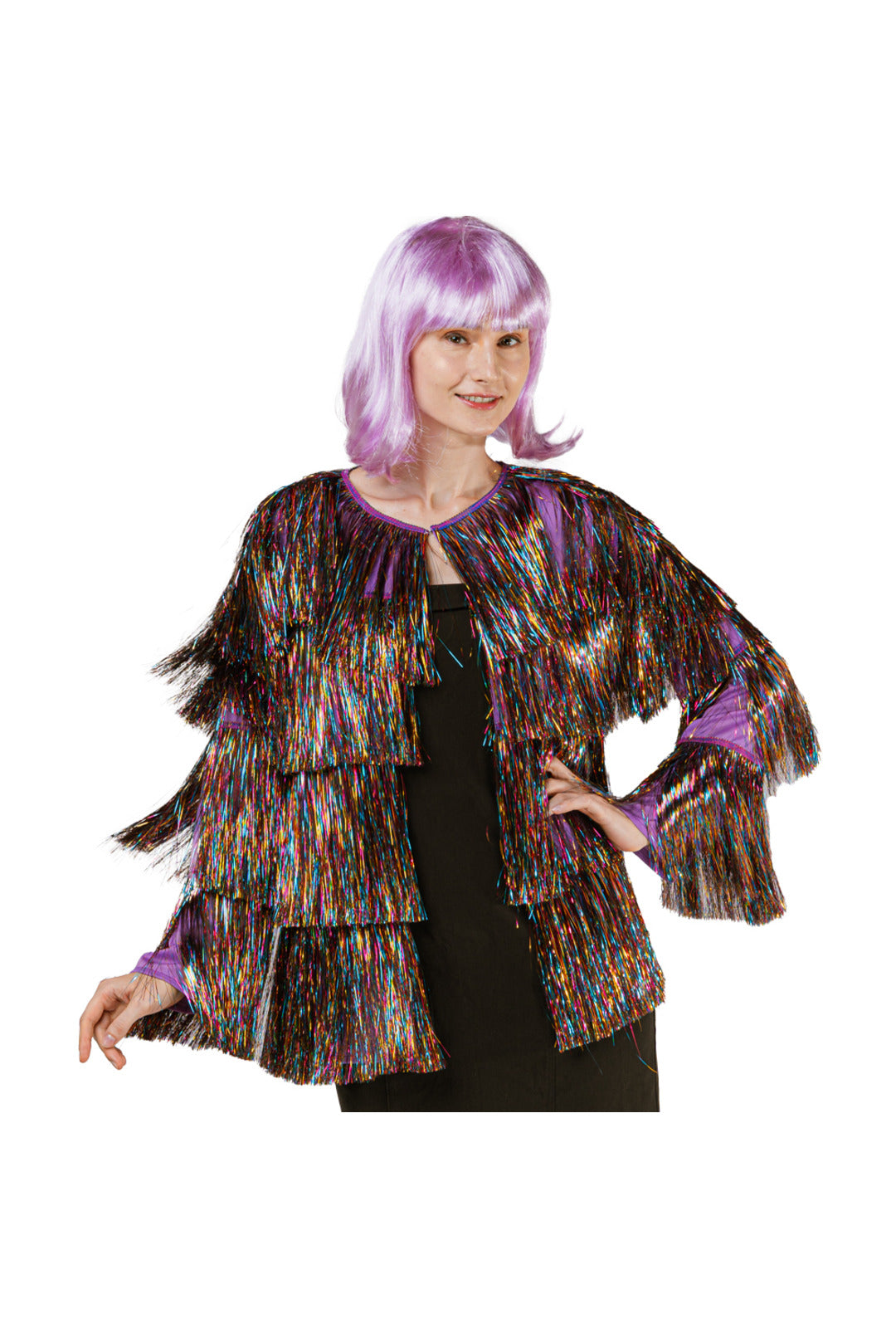 Rainbow Tinsel Festival Jacket