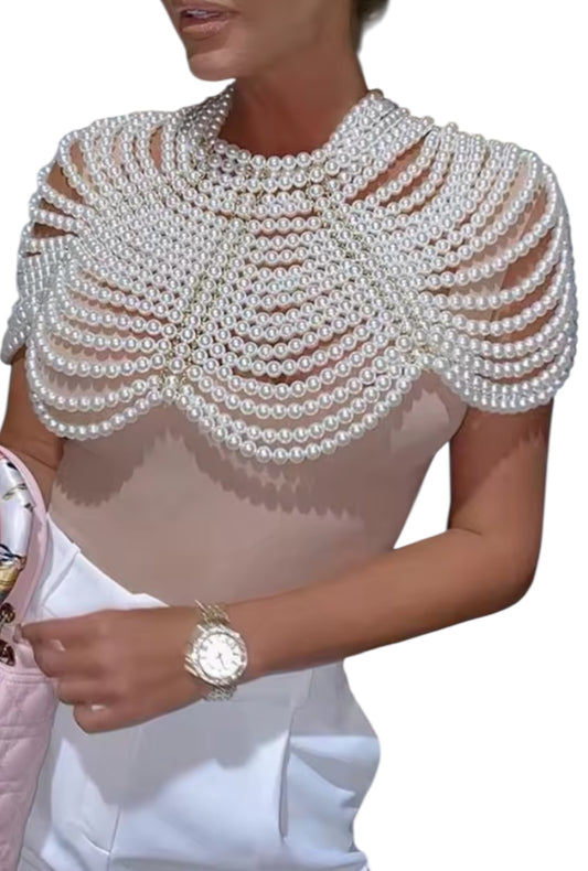 Pearl Beaded Festival Bolero
