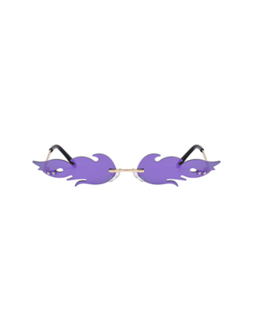 Purple Fashion Flame Glasses