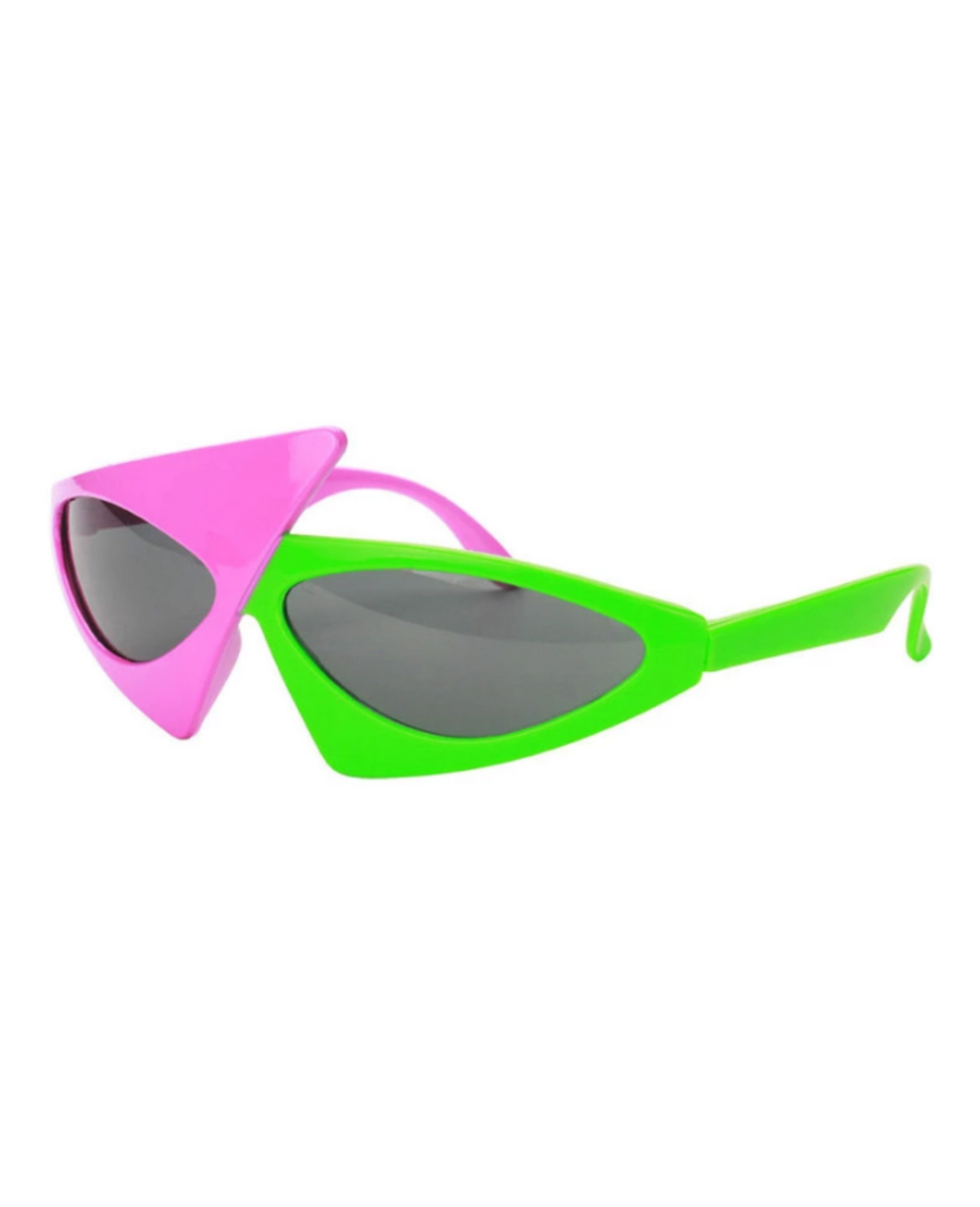 80's Pink and Green Glasses