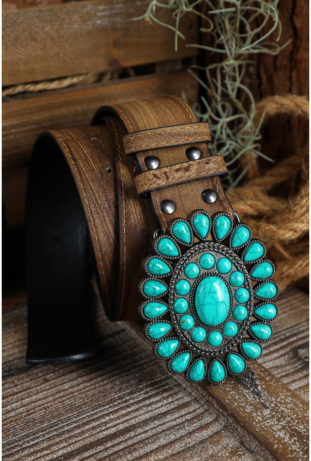 Turquoise Rhinestone Belt Turquoise Western Style Belt Perth | Hurly-Burly
