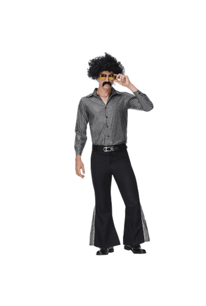 Men's Silver Disco Costume