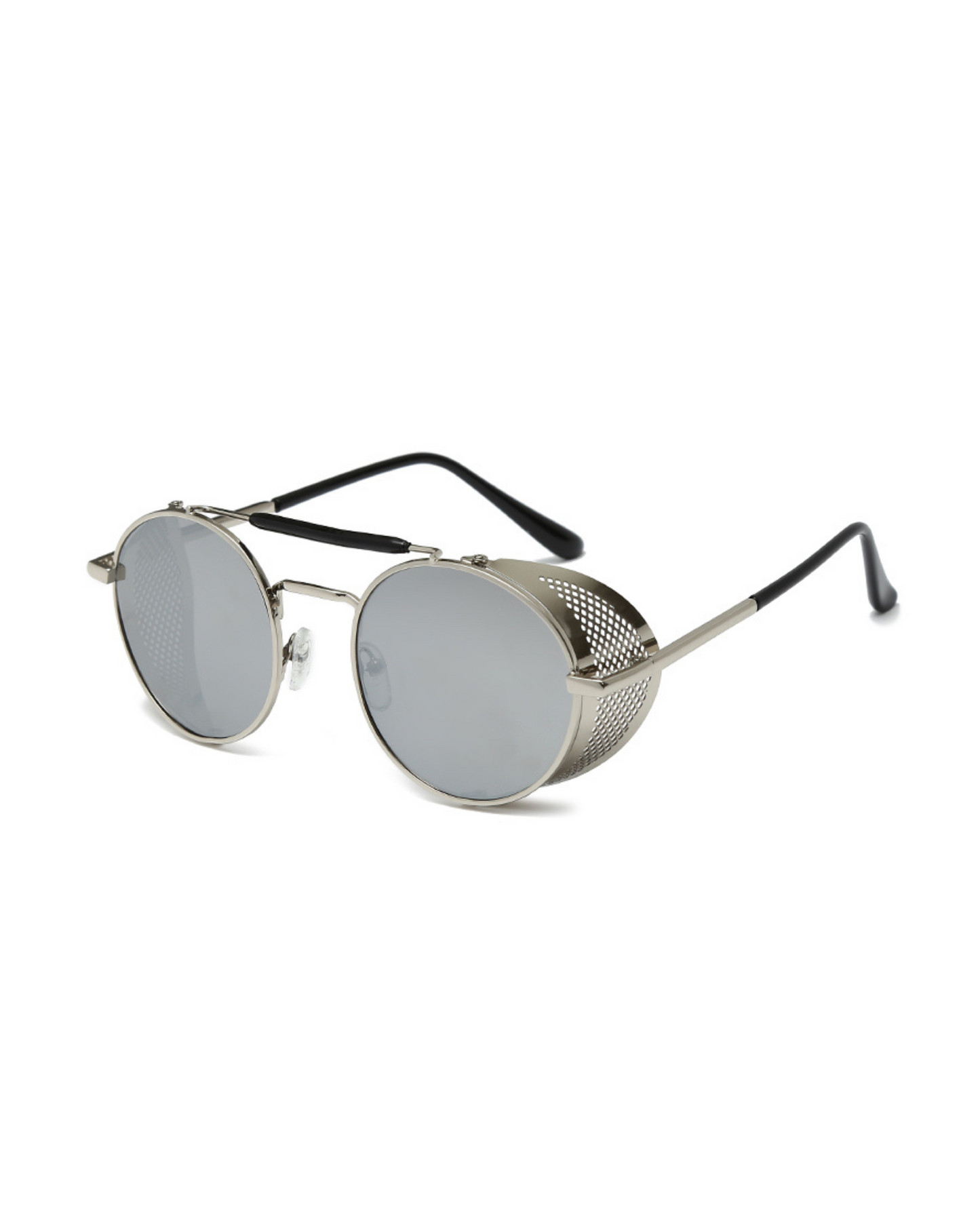 Silver Retro Round Glasses