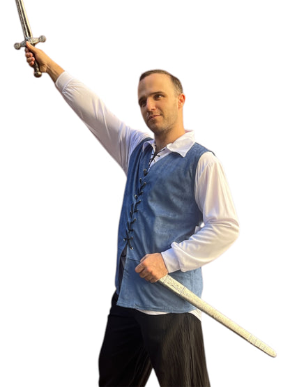 Blue Medieval Vest