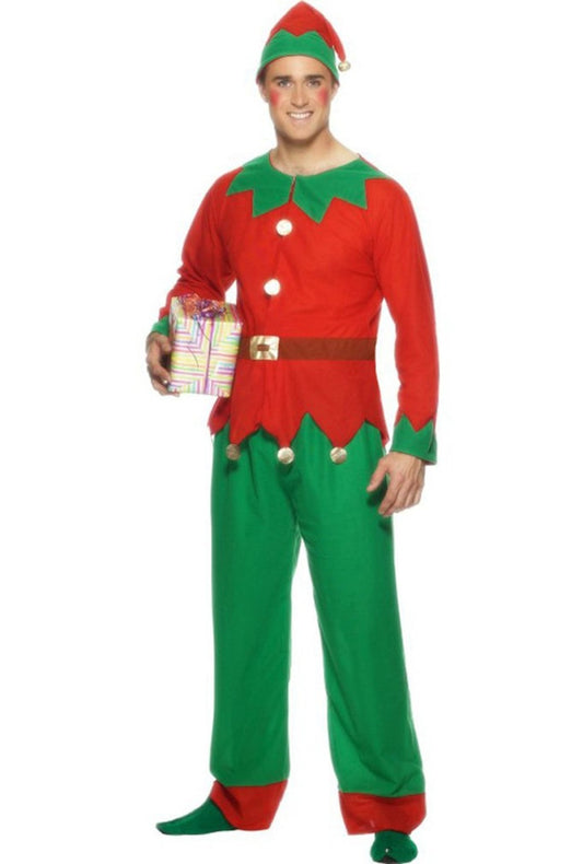Red & Green Christmas Elf Costume