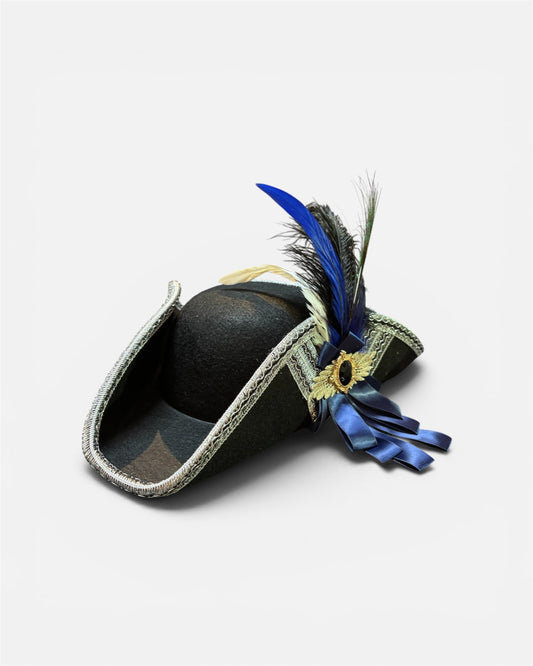 Blue Bow Tricorn Hat