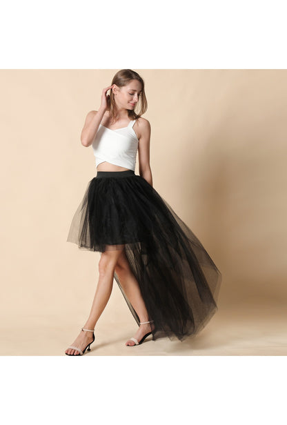 Black High-Low Tulle Skirt Perth Hurly-Burly