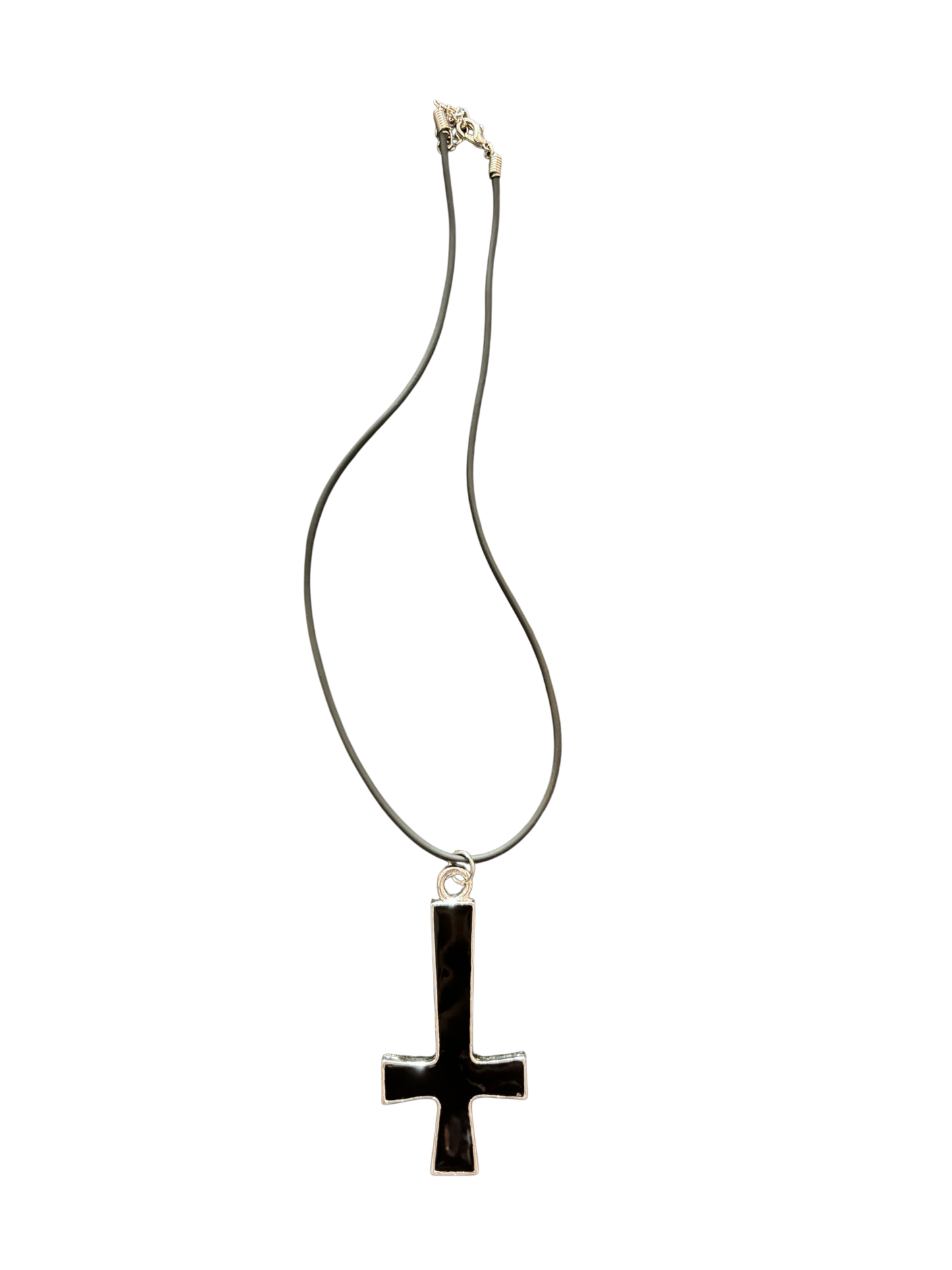 Gothic Inverted Cross Necklace