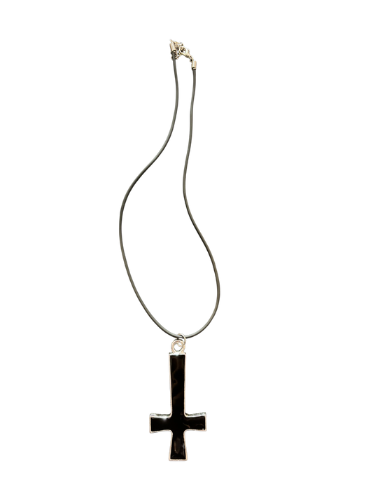 Gothic Inverted Cross Necklace