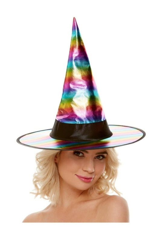 Rainbow Pretty Witch Hat